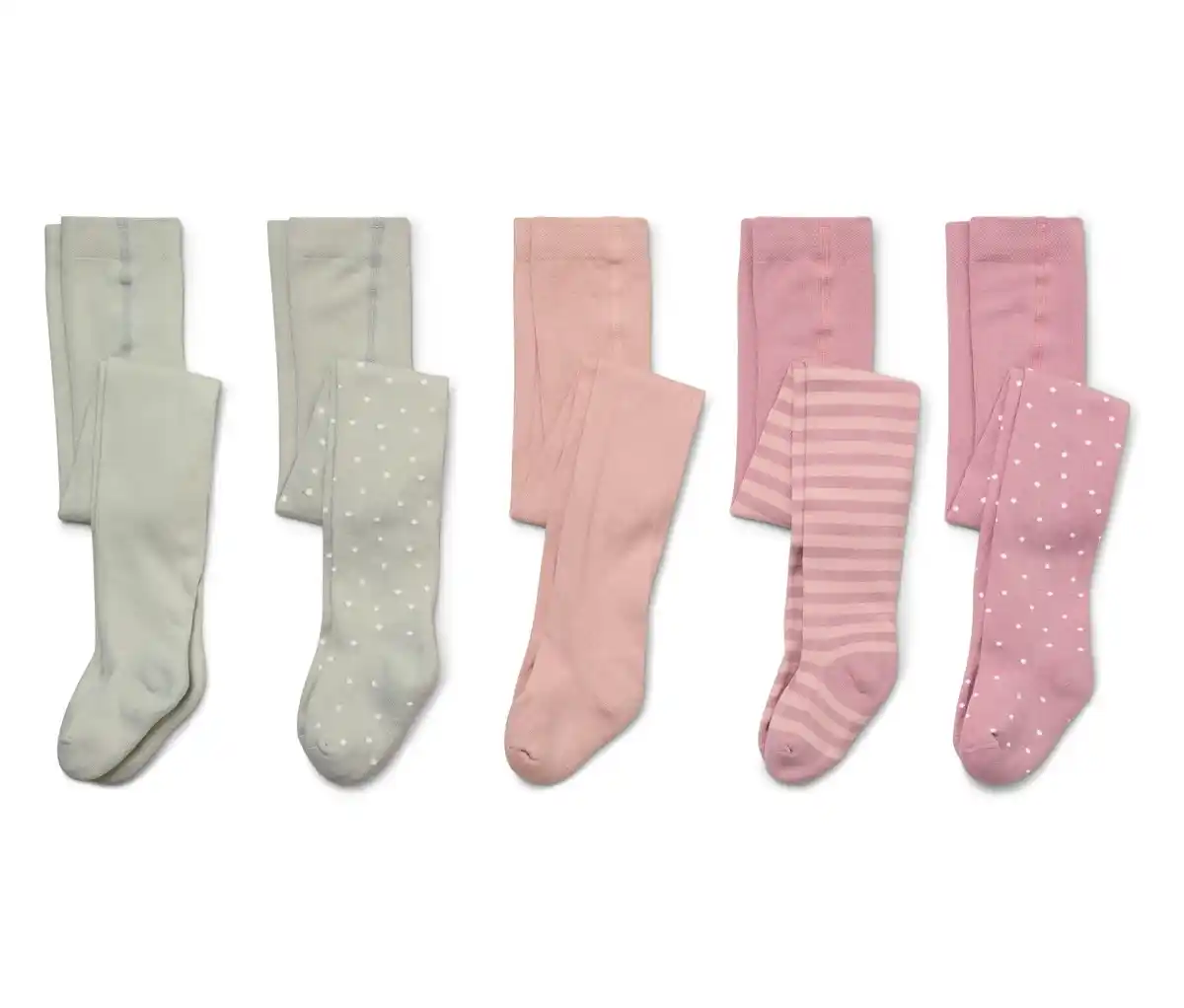 Bild 1 von 5 Kinder-Strumpfhosen, rosa/mintgrün