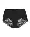 Bild 3 von Damen-Slip mittelstark figurfreundlich Elastan mit Spitze schwarz