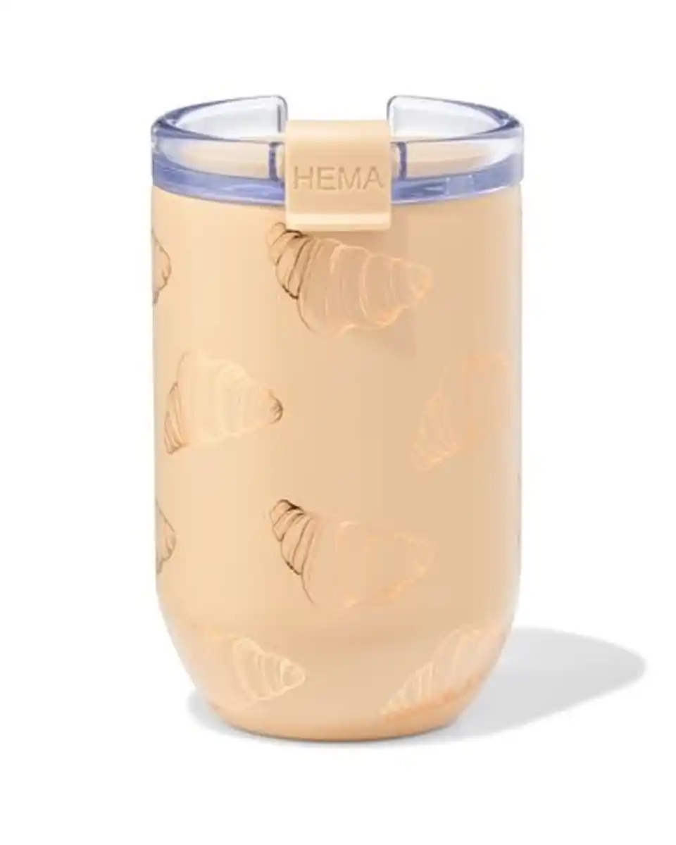 Bild 1 von Kaffeebecher to go, 350 ml, Edelstahl, Croissant