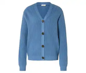 Grobstrick-Cardigan, blau
