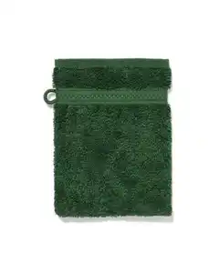 Waschhandschuh, 16 x 21 cm, schwere Qualität, Waldgrün