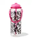 Bild 1 von XXL-Wasserflasche, 1150 ml, mit Band, Leopardenmuster