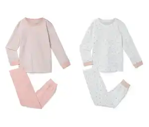 2 Kinder-Pyjamas, rosa