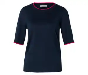 Feinstrickpullover, dunkelblau