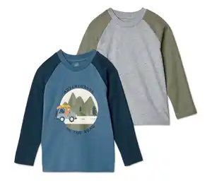2 Kinder-Langarmshirts