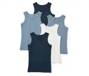 5 Kinder-Unterhemden, blau