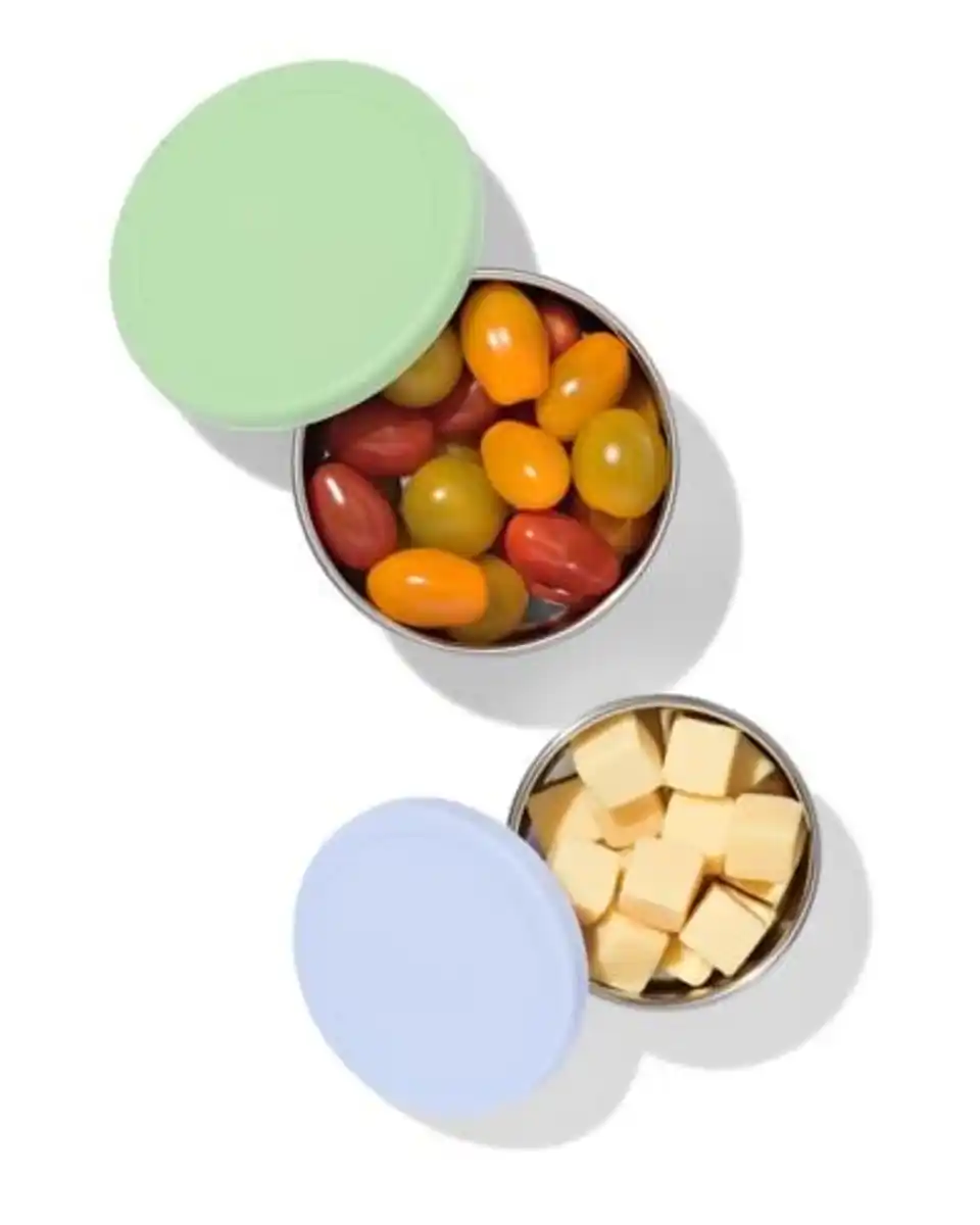Bild 2 von Snackboxen aus Edelstahl grün – 2 Stück