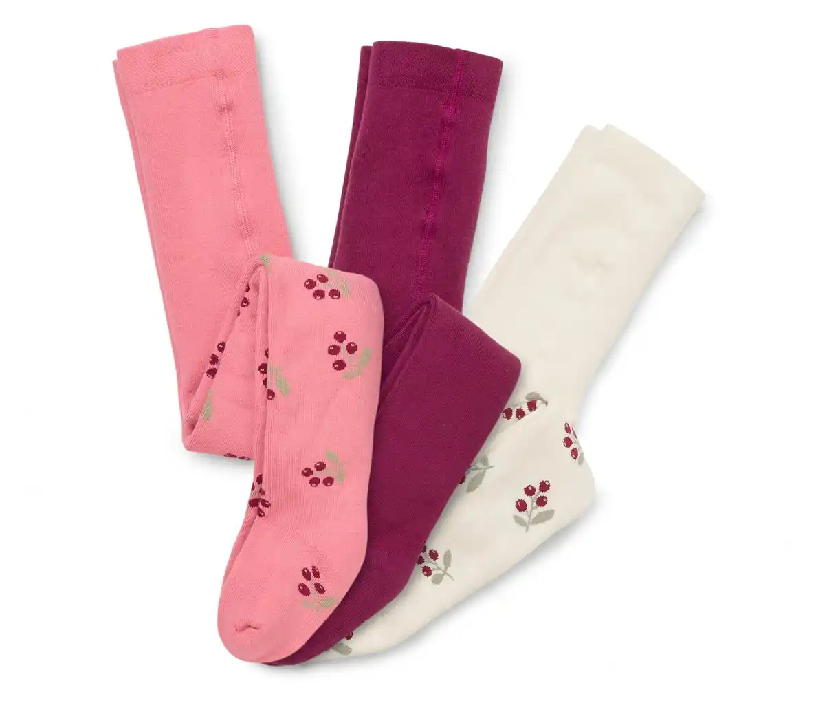 Bild 1 von 3 Kinder-Frottee-Thermostrumpfhosen, Blumen