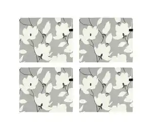 SCHÖNER WOHNEN - Kollektion 4er-Tischset, grau-floral