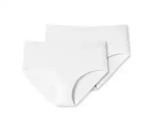 2 SCHIESSER Midi-Slips, weiß