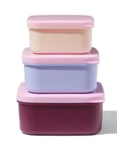 Snackboxen rosa – 3 Stück