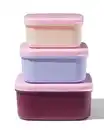 Bild 1 von Snackboxen rosa – 3 Stück