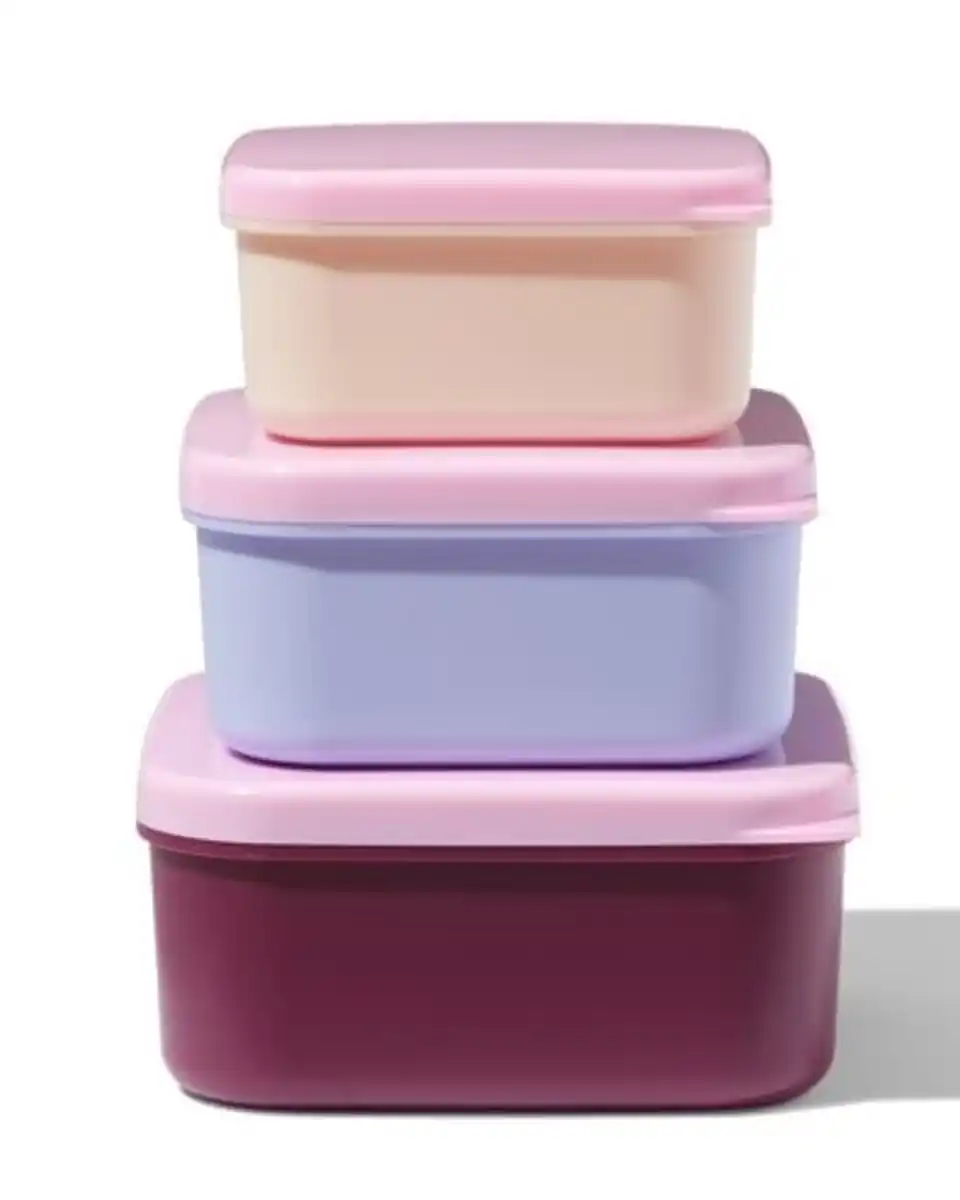 Bild 1 von Snackboxen rosa – 3 Stück