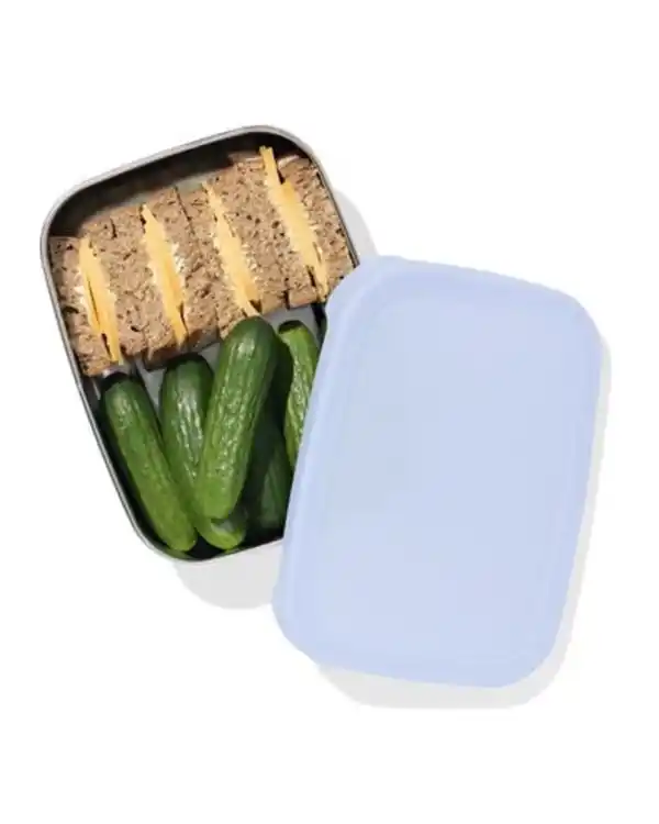 Bild 2 von Brotdose, 14, 3× 18,9 × 5,8 cm, Edelstahl, blau