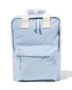 Schultasche, 40 × 30 x 10 cm, gerippt, mit Streifen
