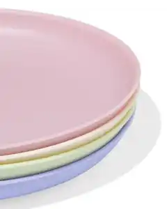 Teller Ø 21,5 cm, Kunststoff – 4 Stück