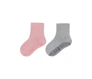 2 Paar Sterntaler Fliesenflitzer, grau und rosa