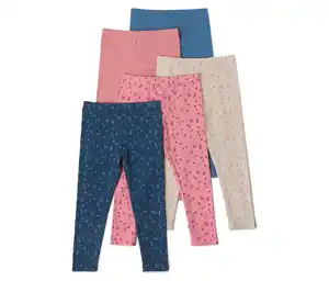 5 Kinder-Leggings, Blumen