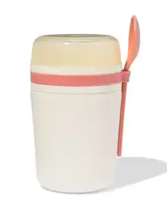 Joghurtbecher zum Mitnehmen 420 ml beige
