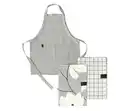 Bild 1 von SCHÖNER WOHNEN-Kollektion Küchentextil-Set, Schürze und 2 Geschirrtücher, grau