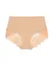 Bild 3 von Mittelstark korrigierender Slip, hohe Taille, Spitzenbesatz beige