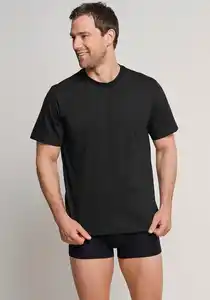 Schiesser T-Shirt Essentials (2er-Pack) mit Rundhalsausschnitt, mit kurzen Ärmeln