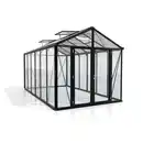 Bild 1 von Gewächshausbausatz Zeus Comfort 11900 Esg/Hkp, Schwarz, Metall, Kunststoff, Glas, 258x250x465 cm, Gartenzubehör, Gewächshäuser