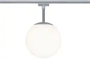 Schienensystem-Strahler Ceiling Globe Small max. 10 W, Opal, Chromfarben