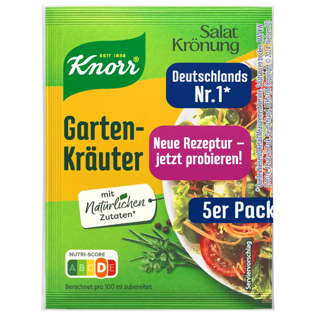 Bild 1 von Knorr Salatkrönung Gartenkräuter Dressing 5er-Pack 40g