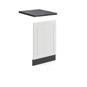 Vicco Frontblende, Weiß, Anthrazit, Holzwerkstoff, Rechteckig, 45x57.2x1.6 cm, Küchen, Küchenmöbel, Küchenschränke, Küchenunterschränke