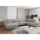 Bild 1 von Sit & More Wohnlandschaft, Hellgrau, Metall, 6,5-Sitzer, U-Form, Ottomane rechts, 357x231 cm, Goldenes M, Oeko-Tex® Standard 100, Made in Europe, DGM-Klimapakt, Schlafen auf Sitzhöhe, Rücken echt,