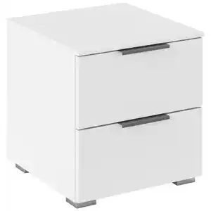Rauch Möbel Nachtschrank Rauch Alabama, Weiß, Holzwerkstoff, 2 Schublade(n) Schubladen, 40x42x42 cm, Blauer Engel, Goldenes M, BQ - Bündnis für Qualität, Made in Germany, DIN EN ISO 50001, Soft-