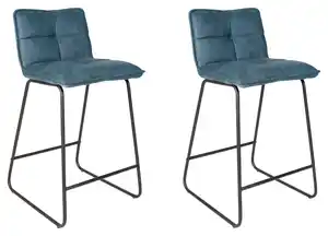 Barhocker-Set Jeremy 2er-Set ca. 44x87 cm Türkis, Türkis