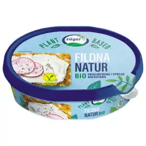 Züger Filona Bio vegane Frischecreme Natur 150g