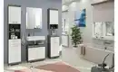 Bild 1 von Unterschrank SCHLOONSEE, Breite 37cm, 1 Tür, 1 Schubkasten, 2 Fächer, MDF-Front in verschiedenen Farben erhältlich, Badmöbel, Badschrank, Kommode, Bad Schloonsee