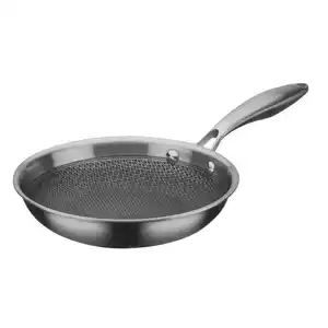 GSW Bratpfanne Inoxxa Black, Edelstahl, Metall, 1.2 L, ISO 9001, hitzebeständige Griffe, backofengeeignet, kratzfest, rostfrei, antihaftbeschichtet, Dreischicht-Material mit durchgängigem Aluminium