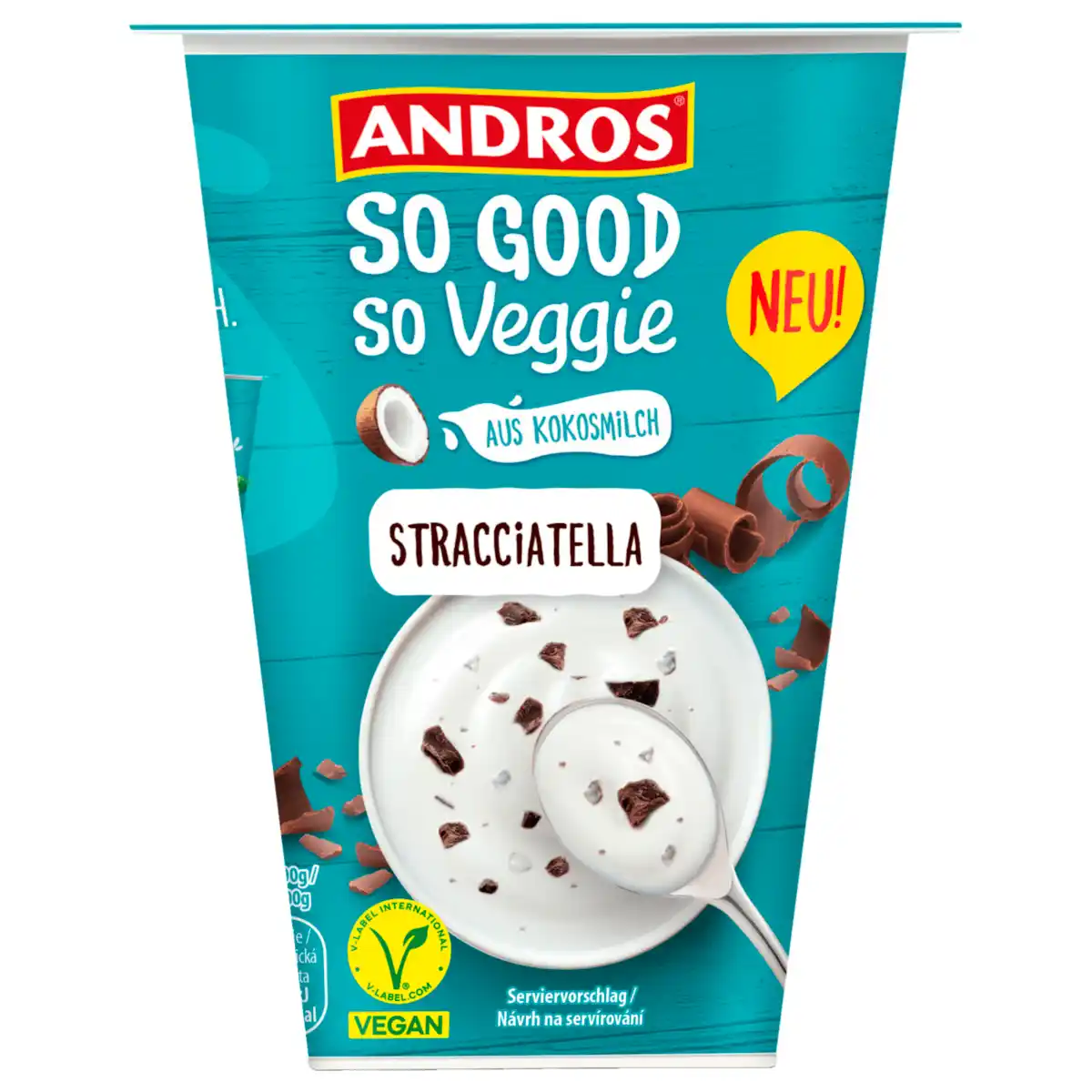 Bild 1 von Andros Joghurt aus Kokosmilch Stracciatella vegan 350g