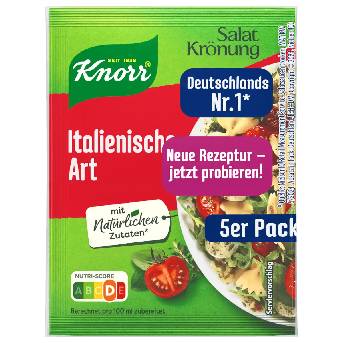 Bild 1 von Knorr Salatkrönung Italienische Art 5 Stück, 40g