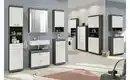 Bild 1 von Hängeschrank SCHLOONSEE, Breite 37cm, 1 Tür, 1 offenes Fächer, 1 Einlegeboden, MDF-Front, in verschiedenen Farben erhältlich, Badmöbel, Badschrank, Schrank, Bad Schloonsee