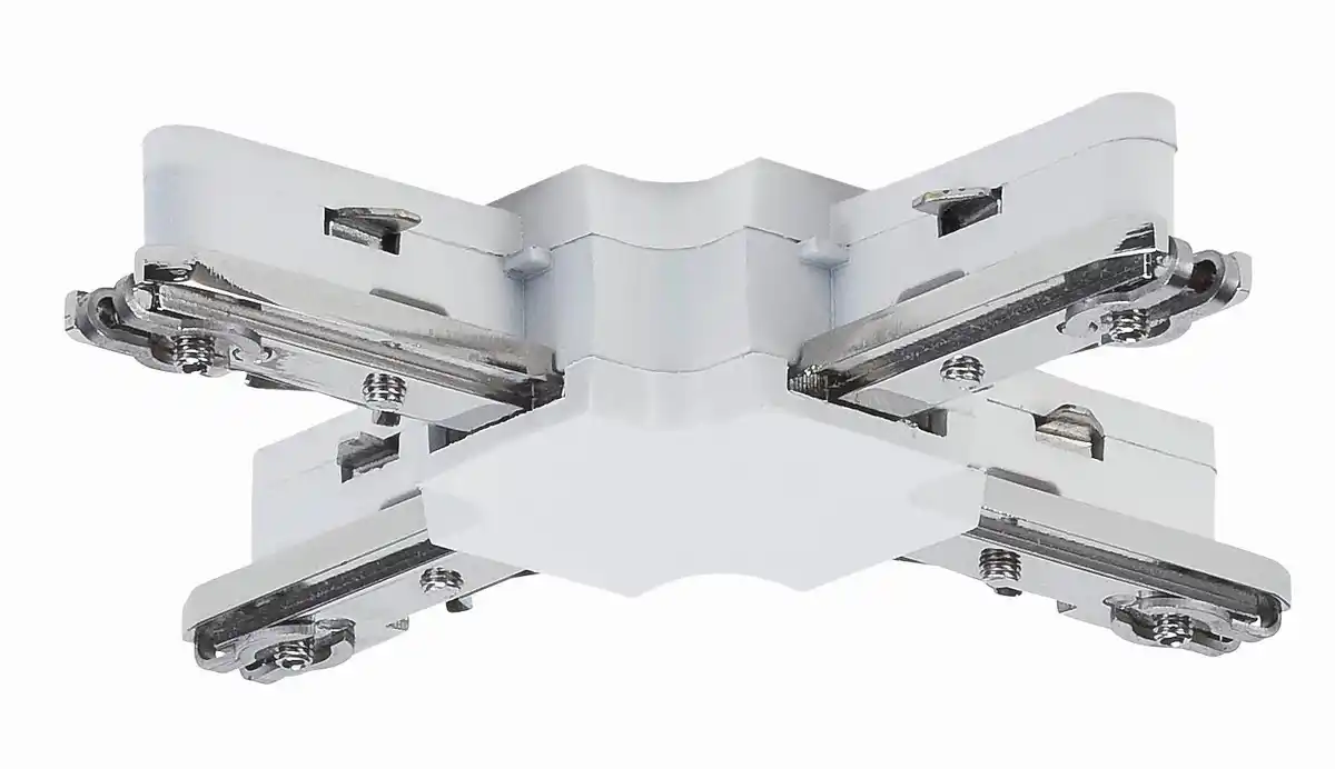 Bild 1 von Schienensystem-Verbinder X-Verbinder in Weiß, Weiß