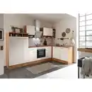 Bild 1 von Respekta Eckküche Hilde, Weiß, Wildeiche, Holzwerkstoff, 2 Schublade(n) Schubladen, L-Form, einmalig seitenverkehrt montierbar, 310x172 cm, links aufbaubar, rechts aufbaubar, Küchen, Eckküchen, E
