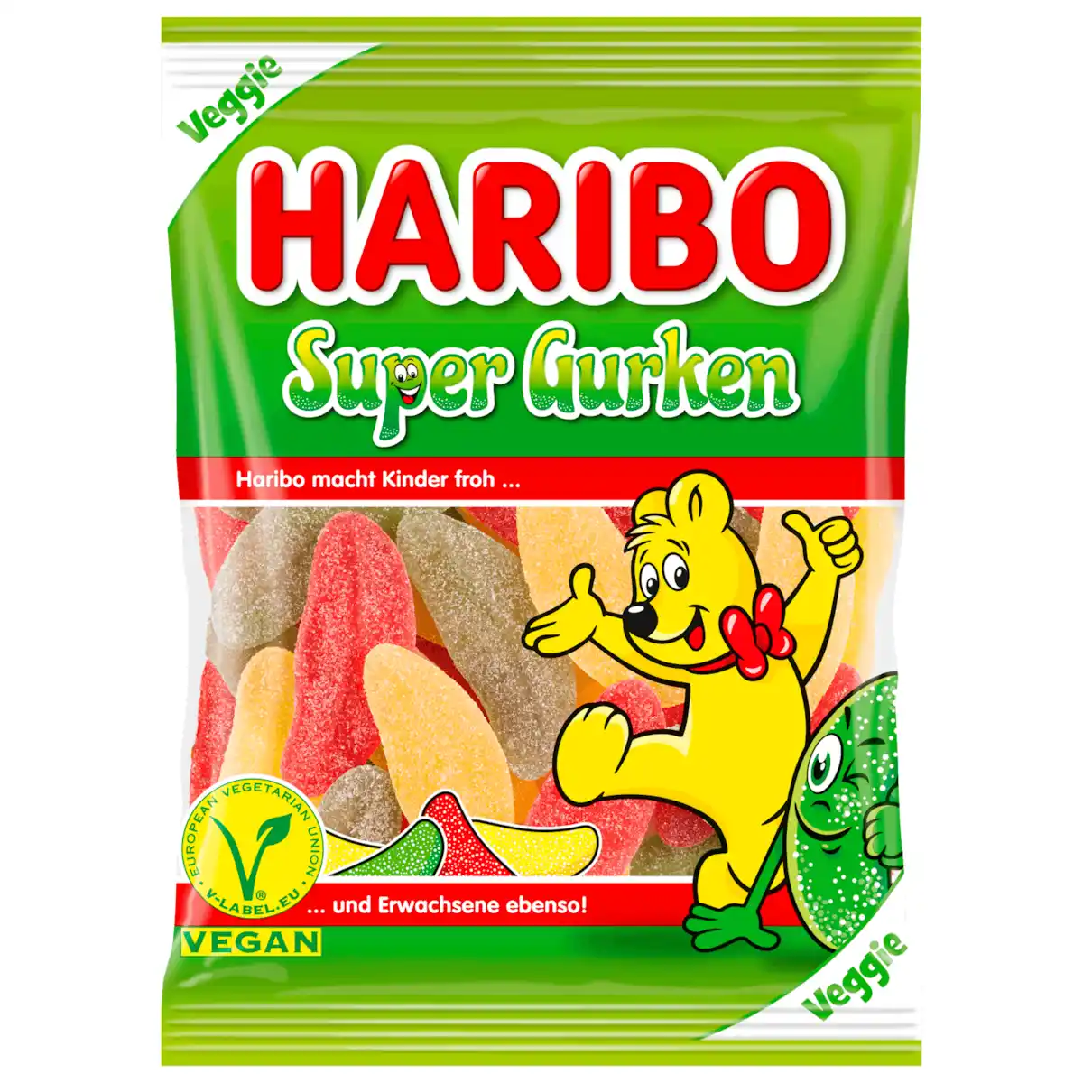 Bild 1 von Haribo Super Gurken vegan 175g