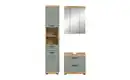 Bild 2 von Badmöbel-Set SCHLOONSEE, 3 teilig, bestehend aus: Hochschrank, Waschbeckenunterschrank, Spiegelschrank, Hochschrank, Waschbeckenunterschrank, Spiegelschrank Schloonsee