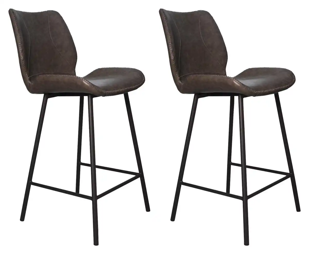 Bild 1 von Barhocker-Set Barron 2er-Set ca. 47x99 cm Anthrazit, Anthrazit