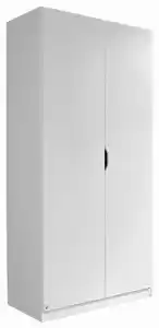 Drehtürenschrank Freising ca. 91x197x54 cm Weiß, Weiß