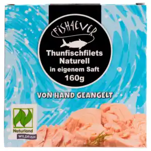 Fish4ever Thunfisch Naturell in eigenem Saft 160g