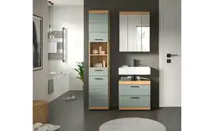 Badmöbel-Set SCHLOONSEE, 3 teilig, bestehend aus: Hochschrank, Waschbeckenunterschrank, Spiegelschrank, Hochschrank, Waschbeckenunterschrank, Spiegelschrank Schloonsee