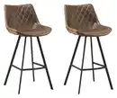 Bild 1 von Barhocker-Set Bowie 2er-Set ca. 58x102 cm Taupe, Taupe