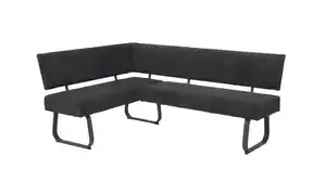 Eckbank Cordbezug anthrazit 202 x 152 cm Bank - OLESSA