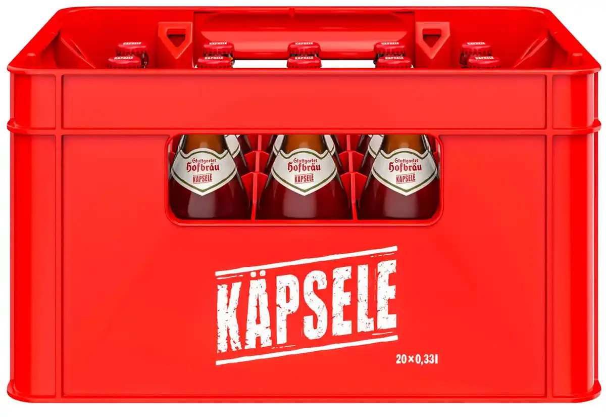 Bild 1 von STUTTGARTER HOFBRÄU Käpsele Helles, Ka. 20 x 0,33-l-Fl.